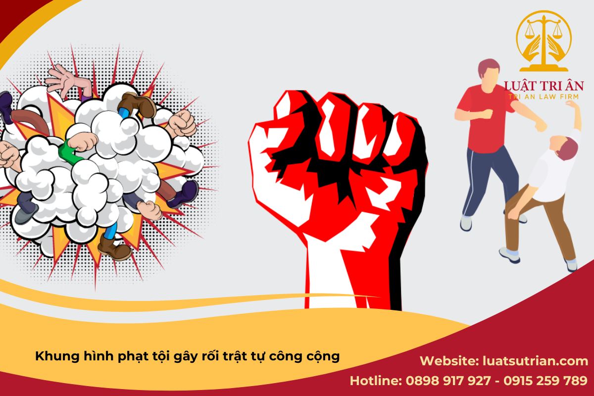 Khung hình phạt tội gây rối trật tự công cộng 1 Khung hình phạt tội gây rối trật tự công cộng